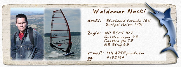 Waldemar Noski windsurfing